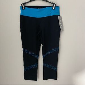 Ideology Women’s Crop Leggings Black Blue size S